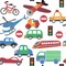Transportation Wallpaper & Surface Covering (Water Activated 24"x 24" Sample)