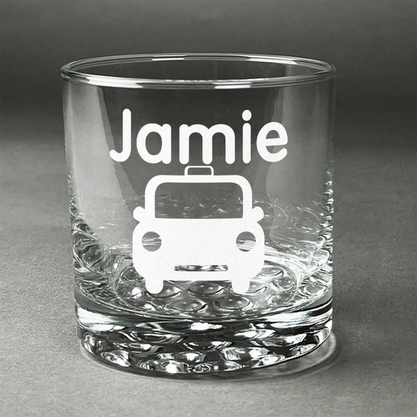 Custom Transportation Whiskey Glass - Engraved (Personalized)