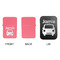 Transportation Windproof Lighters - Pink, Single Sided, w Lid - APPROVAL