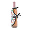 Transportation Wine Bottle Apron - DETAIL WITH CLIP ON NECK