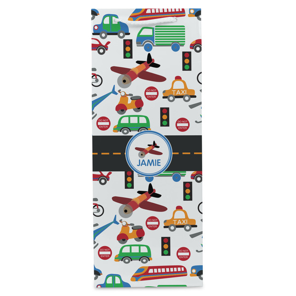 Transportation Wine Gift Bag - Gloss - Front