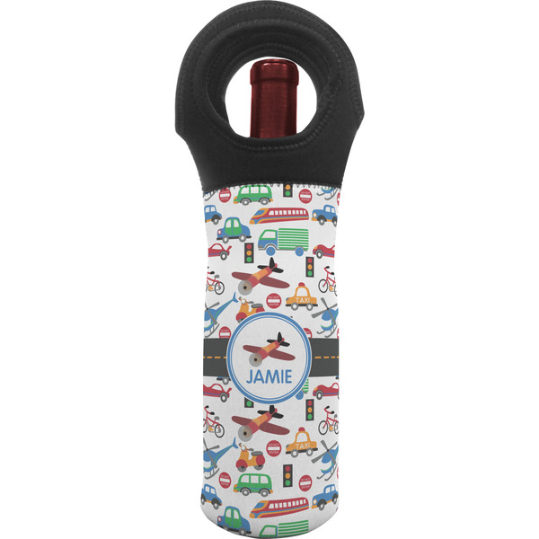 Custom Transportation Wine Tote Bag (Personalized)