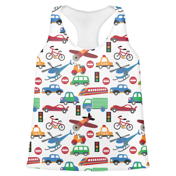 Custom Transportation Womens Racerback Tank Top - X Large