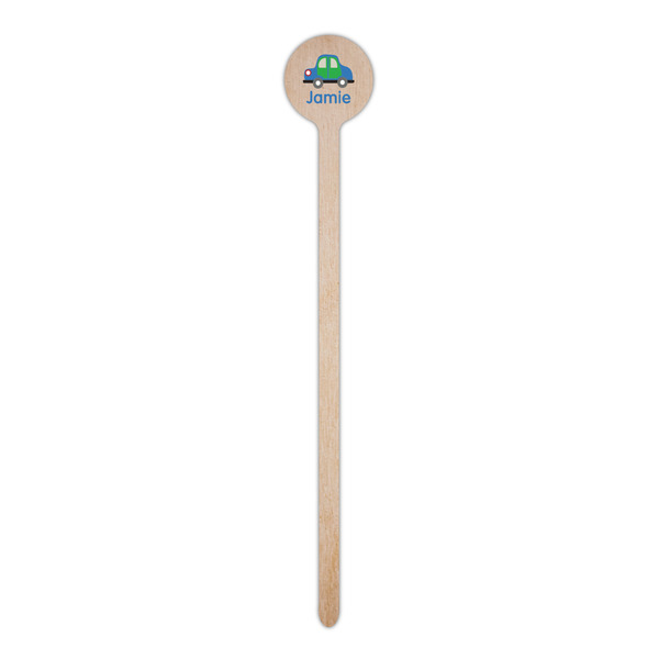 Transportation Wooden 6" Stir Stick - Round - Single Stick