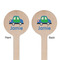Transportation Wooden 7.5" Stir Stick - Round - Double Sided - Front & Back
