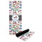Transportation Yoga Mat with Black Rubber Back Full Print View