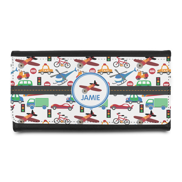 Custom Transportation Leatherette Ladies Wallet (Personalized)