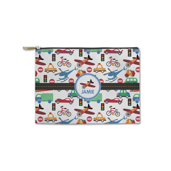 Custom Transportation Zipper Pouch - Small - 8.5"x6" (Personalized)