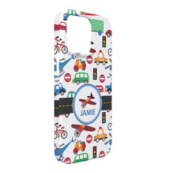Transportation iPhone Case - Plastic - iPhone 13 Pro Max (Personalized)