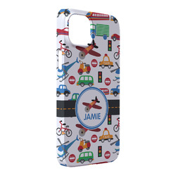 Transportation iPhone Case - Plastic - iPhone 14 Pro Max (Personalized)