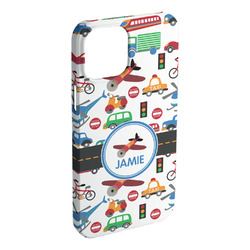 Transportation iPhone Case - Plastic - iPhone 15 Plus (Personalized)
