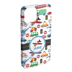 Transportation iPhone Case - Plastic - iPhone 15 Pro Max (Personalized)