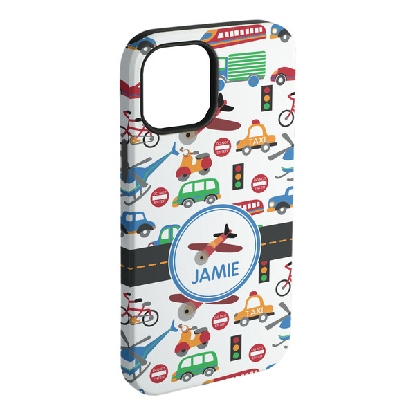Custom Transportation iPhone Case - Rubber Lined (Personalized)