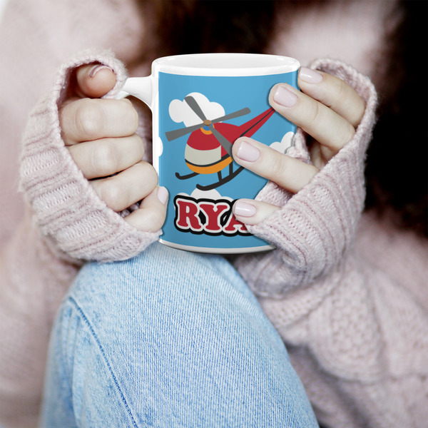 Helicopter 11oz Coffee Mug - LIFESTYLE