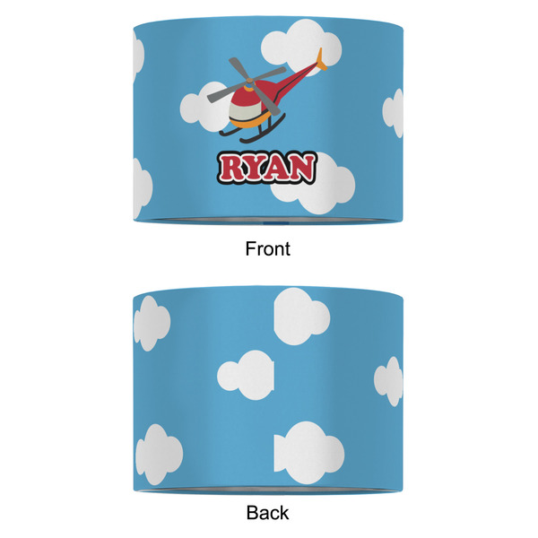 Helicopter 12" Drum Lampshade - APPROVAL (Fabric)