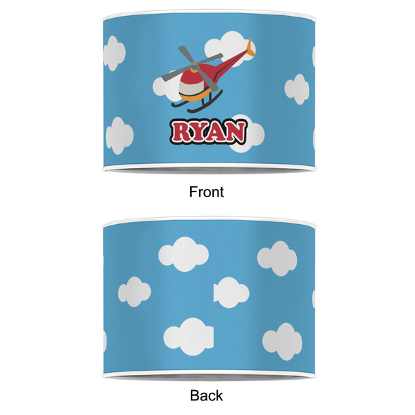 Helicopter 12" Drum Lampshade - APPROVAL (Poly Film)