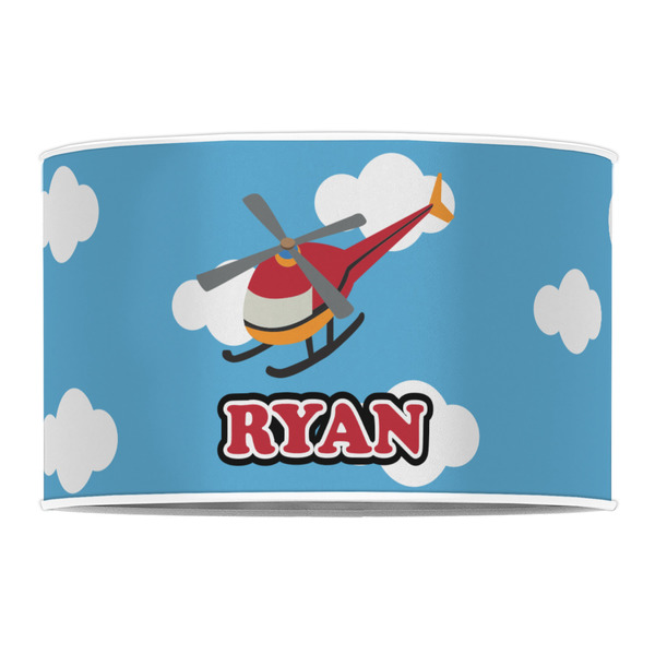 Helicopter 12" Drum Lampshade - FRONT (Poly Film)