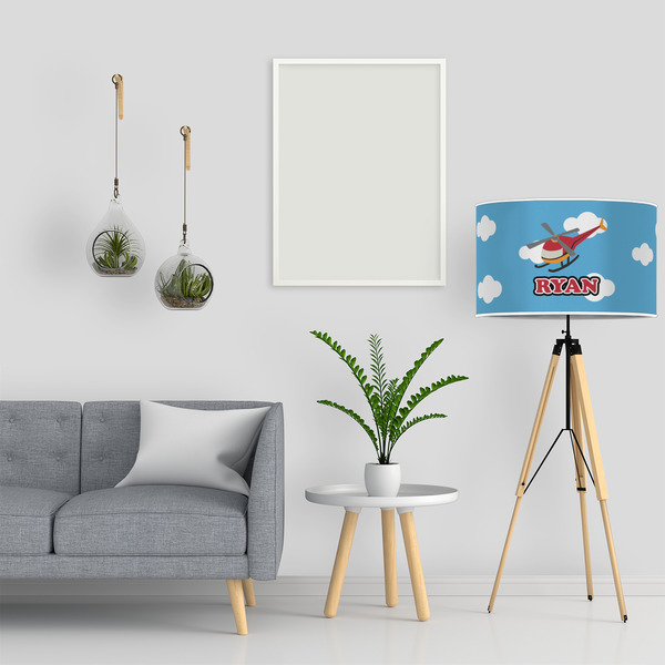 Helicopter 12" Drum Lampshade - LIFESTYLE