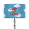Helicopter 12" Drum Lampshade - ON STAND (Fabric)