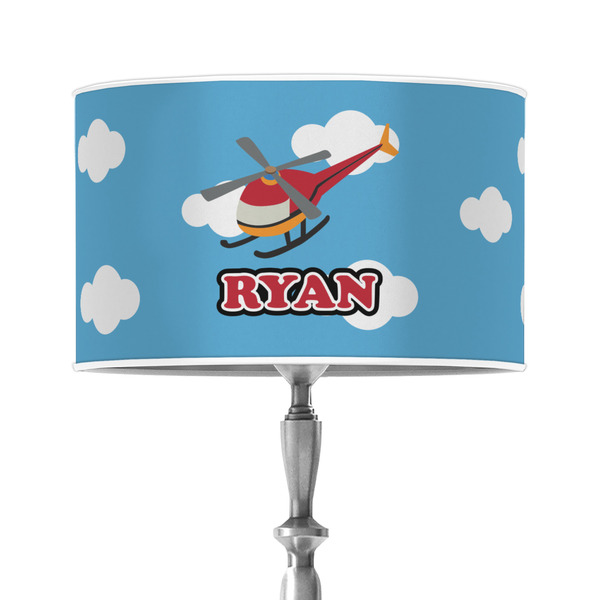 Custom Helicopter 12" Drum Lamp Shade - Poly-film (Personalized)