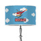 Helicopter 12" Drum Lampshade - ON STAND (Poly Film)