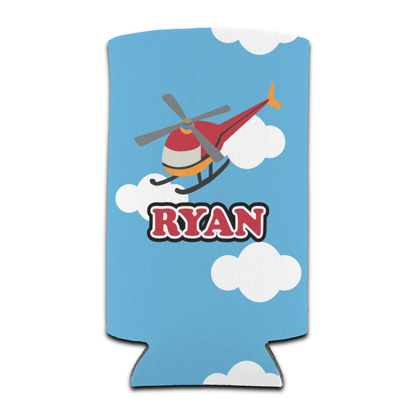 Custom Helicopter Can Cooler (tall 12 oz) (Personalized)
