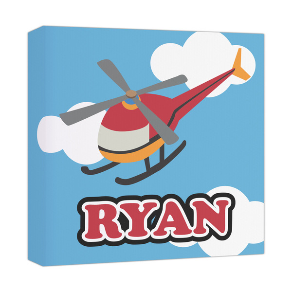 Custom Helicopter Canvas Print - 12x12 (Personalized)