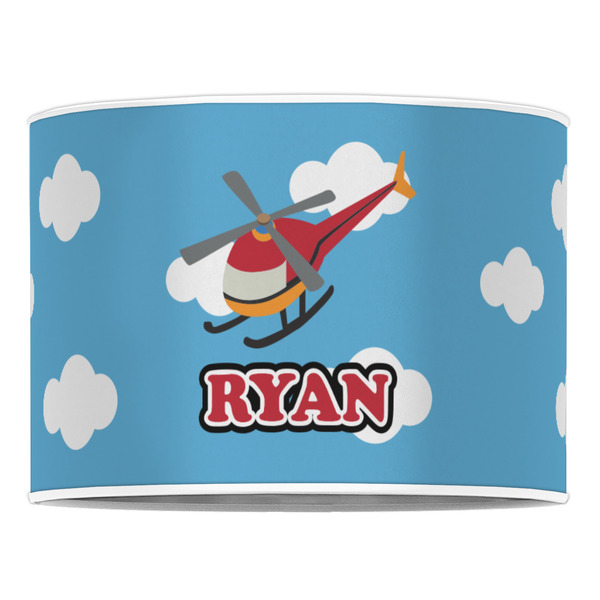 Helicopter 16" Drum Lampshade - FRONT (Poly Film)
