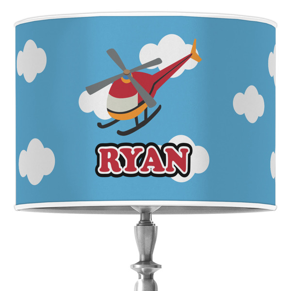 Custom Helicopter 16" Drum Lamp Shade - Poly-film (Personalized)