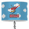 Helicopter 16" Drum Lampshade - ON STAND (Poly Film)