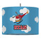 Helicopter 16" Drum Lampshade - PENDANT (Fabric)