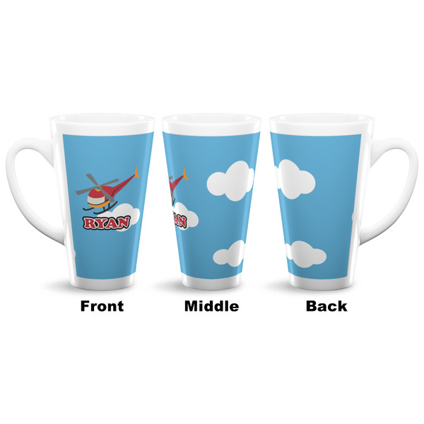 Helicopter 16 Oz Latte Mug - Approval