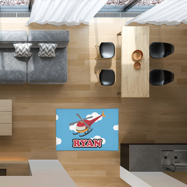 Helicopter 2'x3' Indoor Area Rugs - IN CONTEXT