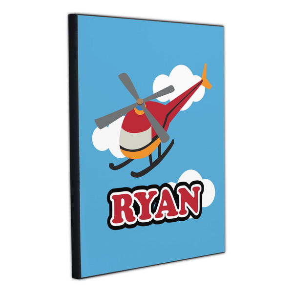 Helicopter 20x24 Wood Print - Angle View