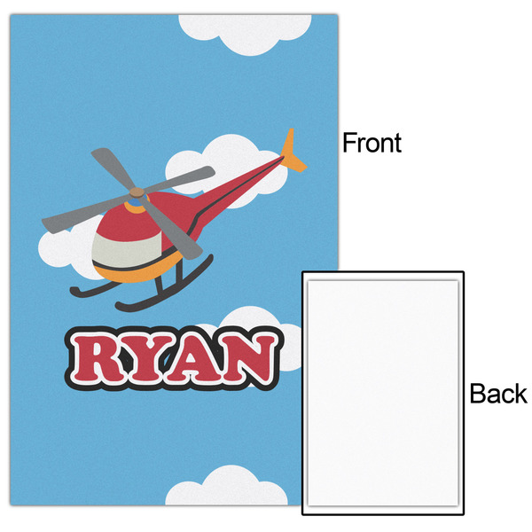 Helicopter 20x30 - Matte Poster - Front & Back