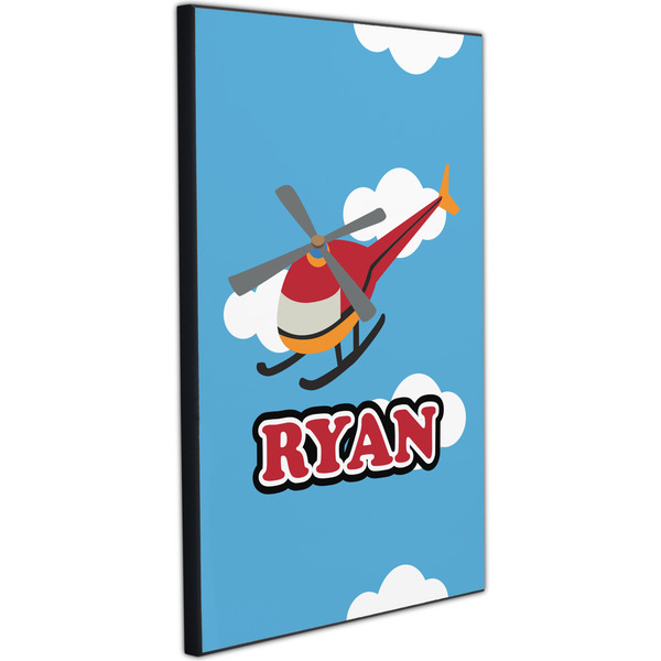 Helicopter 20x30 Wood Print - Angle View