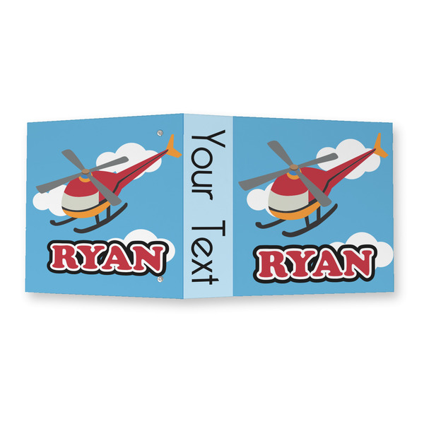 Helicopter 3 Ring Binders - Full Wrap - 2" - OPEN OUTSIDE