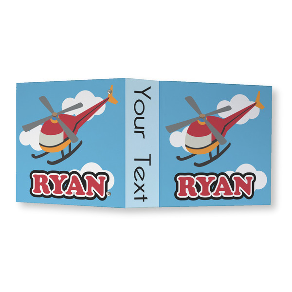 Helicopter 3 Ring Binders - Full Wrap - 3" - OPEN OUTSIDE