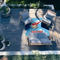 Helicopter 5'x7' Patio Rug - In context