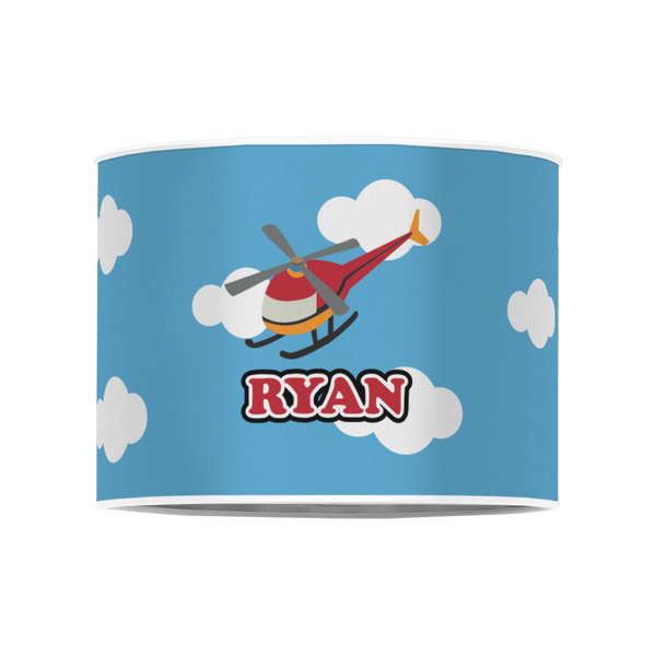 Helicopter 8" Drum Lampshade - FRONT (Poly Film)