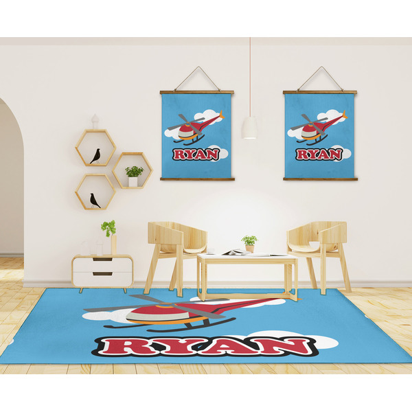 Helicopter 8'x10' Indoor Area Rugs - IN CONTEXT