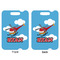 Helicopter Aluminum Luggage Tag (Front + Back)