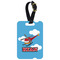Helicopter Metal Luggage Tag w/ Name or Text