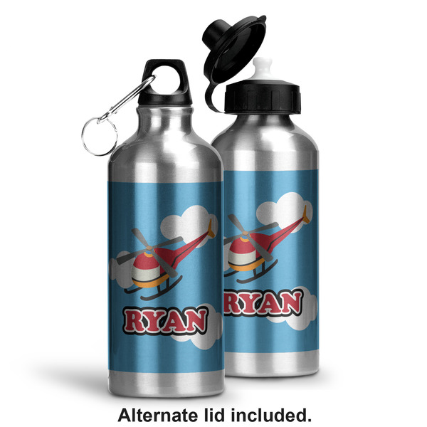 Helicopter Aluminum Water Bottle - Alternate lid options