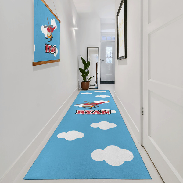 Helicopter Area Rug Sizes - In Context (vertical)