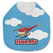 Helicopter Jersey Knit Baby Bib w/ Name or Text