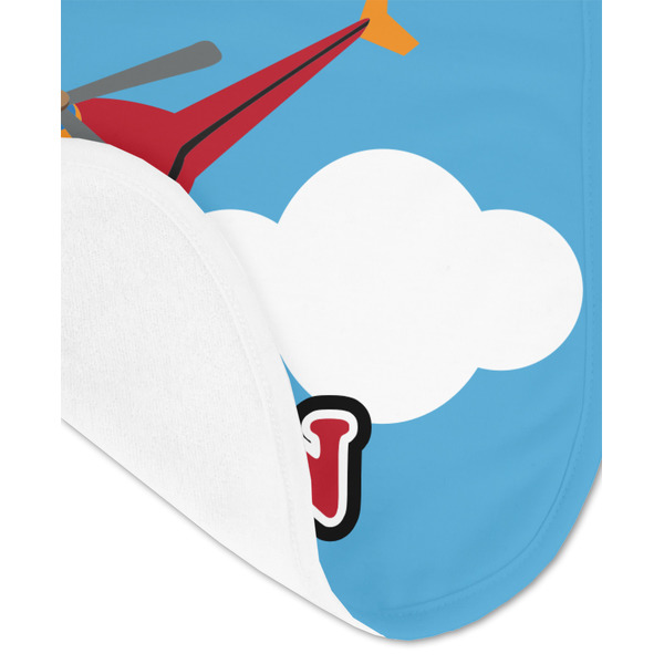 Helicopter Baby Bib - AFT detail