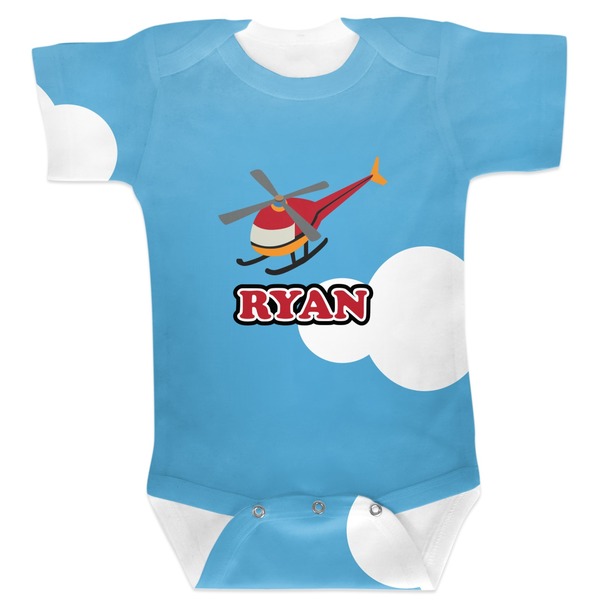 Custom Helicopter Baby Bodysuit 12-18 (Personalized)