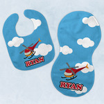 Helicopter Baby Bib & Burp Set w/ Name or Text