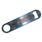 Helicopter Bar Bottle Opener - Silver w/ Name or Text